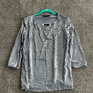 Antthony Original Sequence Blouse Size M‎ NEW